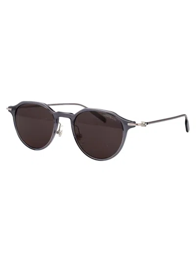 Montblanc Mb0355s Sunglasses In Gray