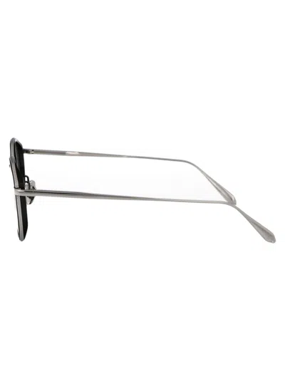 Linda Farrow Geometric Frame Plain Mirror In Black