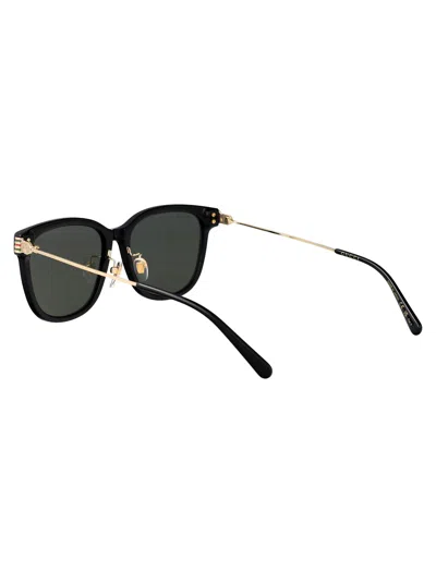 Gucci Black-gold-grey Recycled Acetate Sunglasses In Black