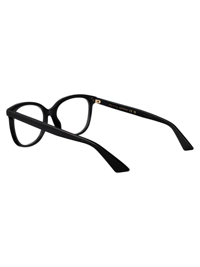 Gucci Black-black-transparent Acetate Glasses In Black