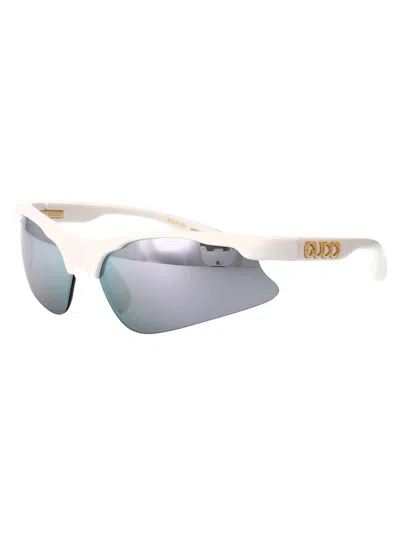 Gucci Gg1774s Sunglasses In White-white-silver