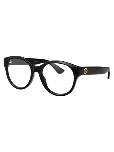 Gucci Black-black-transparent Injectate Glasses In Black