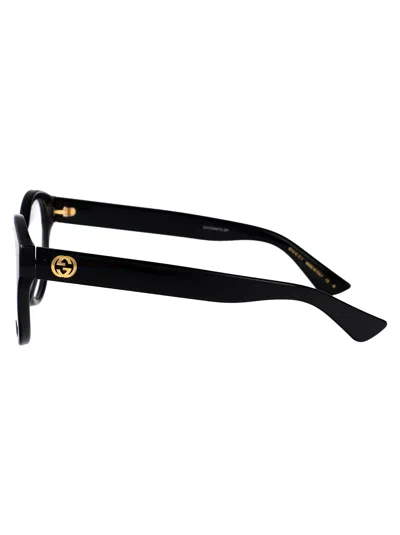 Gucci Black-black-transparent Injectate Glasses In Black
