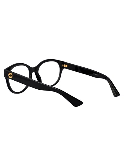 Gucci Black-black-transparent Injectate Glasses In Black