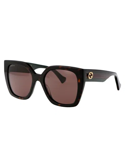 Gucci Gg1300s 002 Square Sunglasses In Brown