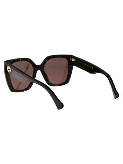 Gucci Gg1300s 002 Square Sunglasses In Brown