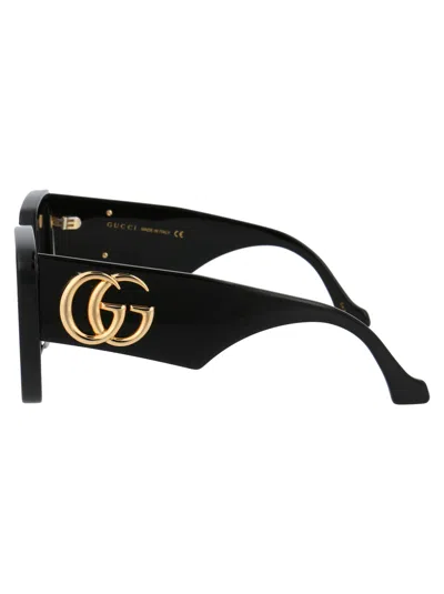 Gucci Double G Oversized-frame Sunglasses In Black