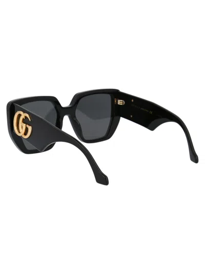 Gucci Double G Oversized-frame Sunglasses In Black