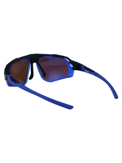 Nike Blue Mirror Matte Navy Acetate Sunglasses In Black