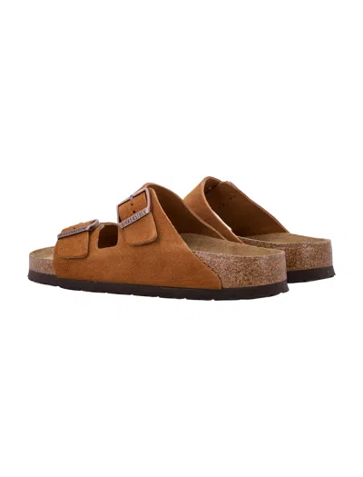 Birkenstock Suede Arizona Sandals Mink Brown In Brown