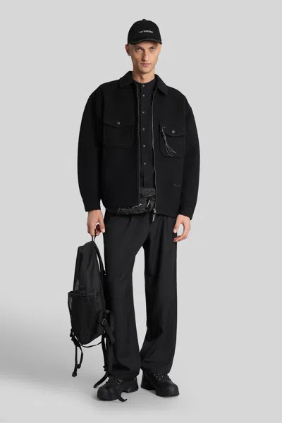 And Wander In Black Wool In Black