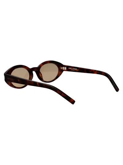 Saint Laurent Eyewear Sunglasses In Brown