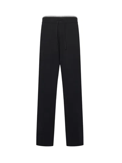 Pinko Veraguas Wool And Cashmere Pants In Black