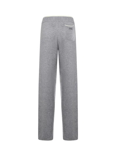 Pinko Veraguas Wool And Cashmere Pants In Gray