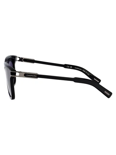 Chopard Nero Lucido Metal Sunglasses In Black