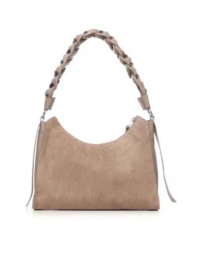 Coccinelle Boheme Small Shoulder Bag In Brown