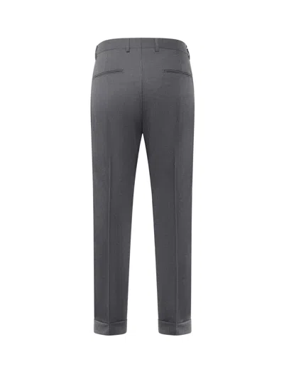 Be Able Tailored Wool-blend Gabardine Trousers In Gray