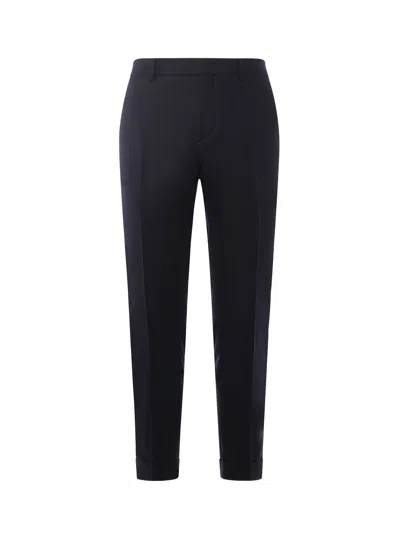 Be Able Tailored Wool-blend Gabardine Trousers In Blue
