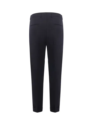 Be Able Tailored Wool-blend Gabardine Trousers In Blue