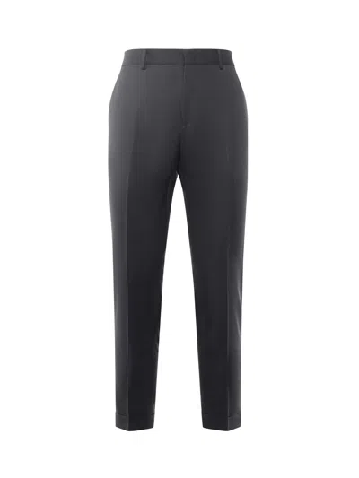 Be Able Tailored Wool-blend Gabardine Trousers In Gray