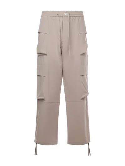 Bonsai Drawstring-waist Cargo Trousers In Neutral