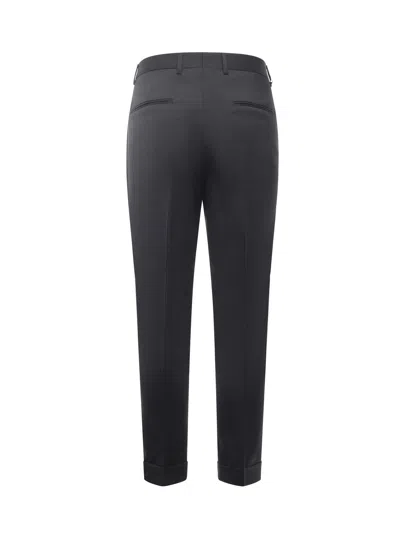 Be Able Tailored Wool-blend Gabardine Trousers In Gray