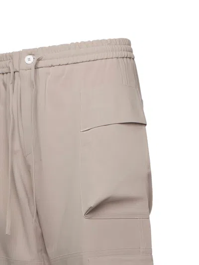 Bonsai Drawstring-waist Cargo Trousers In Neutral
