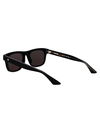Montblanc Black-black-grey Recycled Acetate Sunglasses In Multi