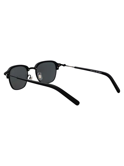 Montblanc Squared Sunglasses Mb0390 S 003 In Black