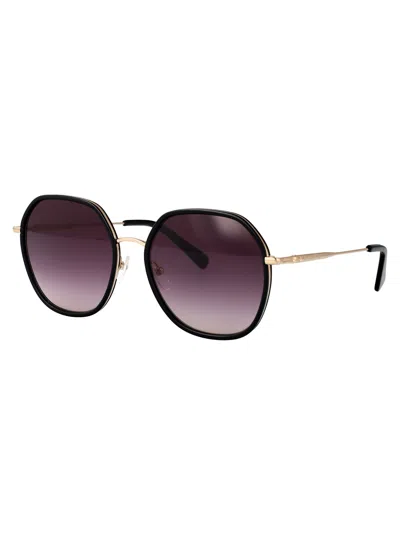 Longchamp Rectangular Sunglasses Lo163 S 728 In Black