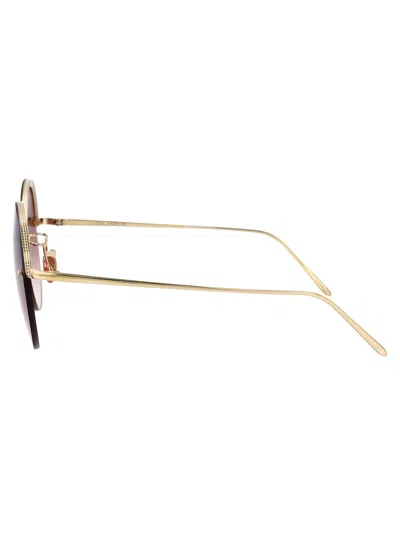 Linda Farrow Adrienne Sunglasses In Brown