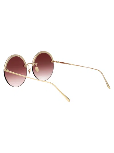 Linda Farrow Adrienne Sunglasses In Brown