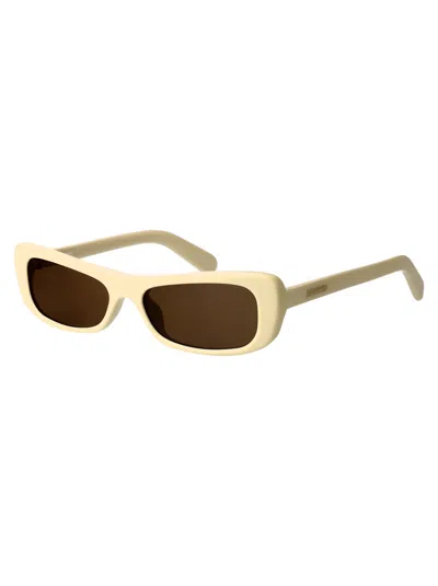 Jacquemus Beige Acetate Sunglasses In Sand