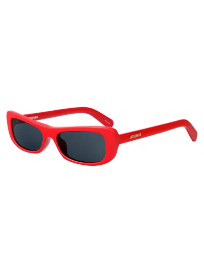 Jacquemus Capri Sunglasses In Red
