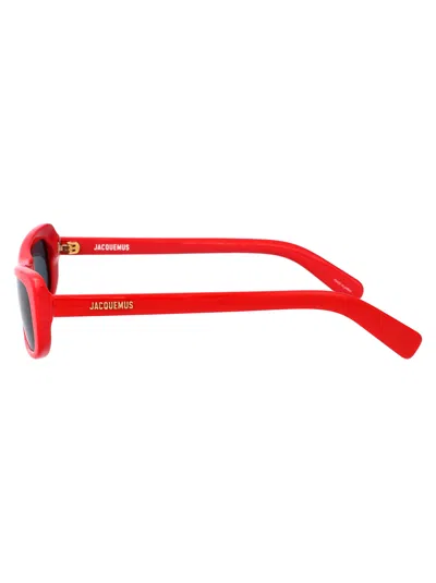 Jacquemus Capri Sunglasses In Red