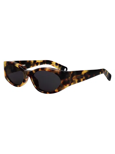 Jacquemus Ovalo Sunglasses In Black