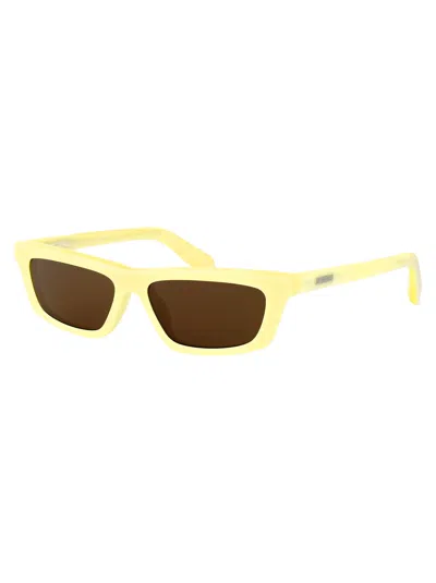 Jacquemus Rectangular Sunglasses In Multi