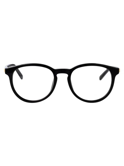 Gucci Black-black-transparent Recycled Acetate Glasses In Black