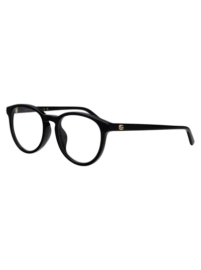 Gucci Black-black-transparent Recycled Acetate Glasses In Black