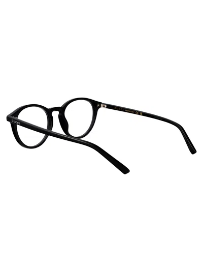 Gucci Black-black-transparent Recycled Acetate Glasses In Black