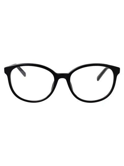 Gucci Black-black-transparent Recycled Acetate Glasses In Black