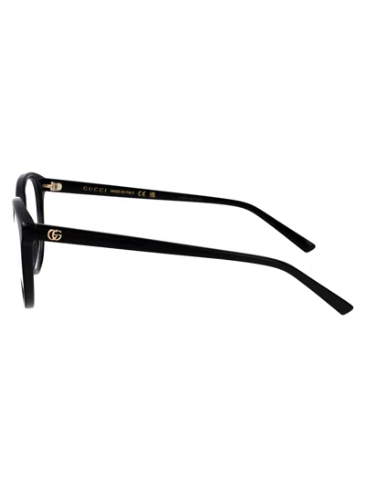 Gucci Black-black-transparent Recycled Acetate Glasses In Black