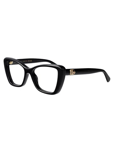 Gucci Black-black-transparent Injection Glasses In Multi