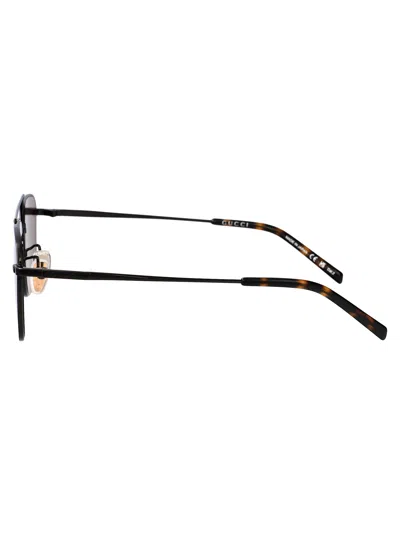 Gucci Eyewear Specialized Fit Rectangular Sunglasses In Black