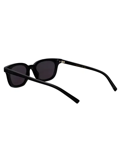 Gucci Black-black-grey Recycled Acetate Sunglasses In Black