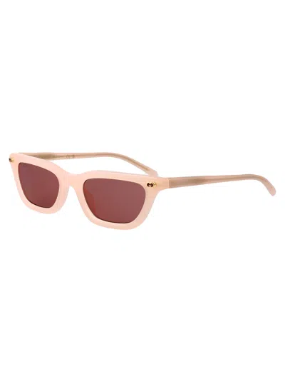 Gucci Pink-pink-red Recycled Acetate Sunglasses In Neutral