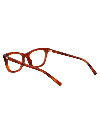 Gucci Havana-havana-transparent Recycled Acetate Glasses In Brown