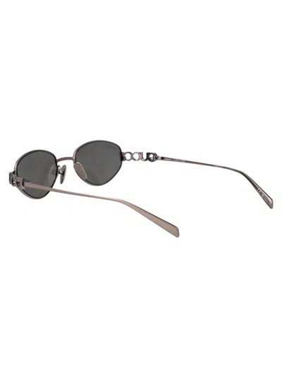 Gucci Ruthenium-ruthenium-grey Metal Sunglasses In Black