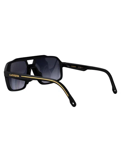 Carrera Matte Black Gold Injectate Sunglasses In Black