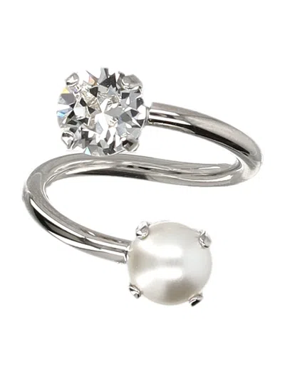 Justine Clenquet Annie Ring In Metallic